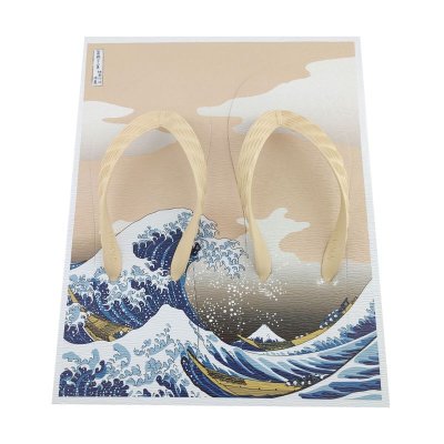 Photo1: Katsushika Hokusai | The Great Wave Flip flops