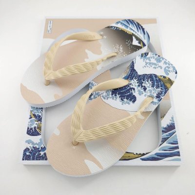 Photo2: Katsushika Hokusai | The Great Wave Flip flops