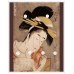 Photo2: Kitagawa Utamaro | Hanamurasaki of the Tamaya | from the series Seven Komachi of the Pleasure Quarters (2)