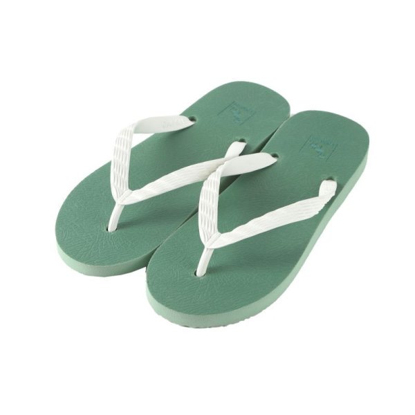 Photo1: flip-flops「SUGARCANE」GREEN×WHITE (1)