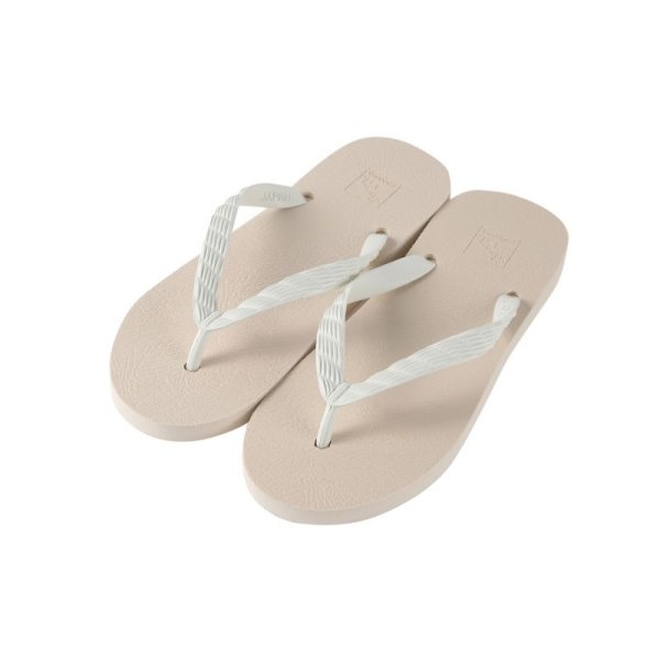 Photo1: flip-flops「SUGARCANE」CREAM×WHITE (1)