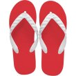 Photo1: beach sandal red sole (1)