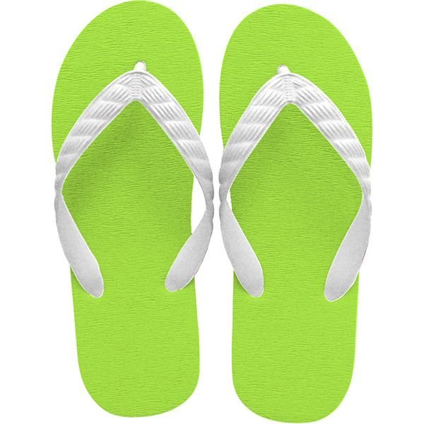 Photo1: beach sandal lime green sole (1)